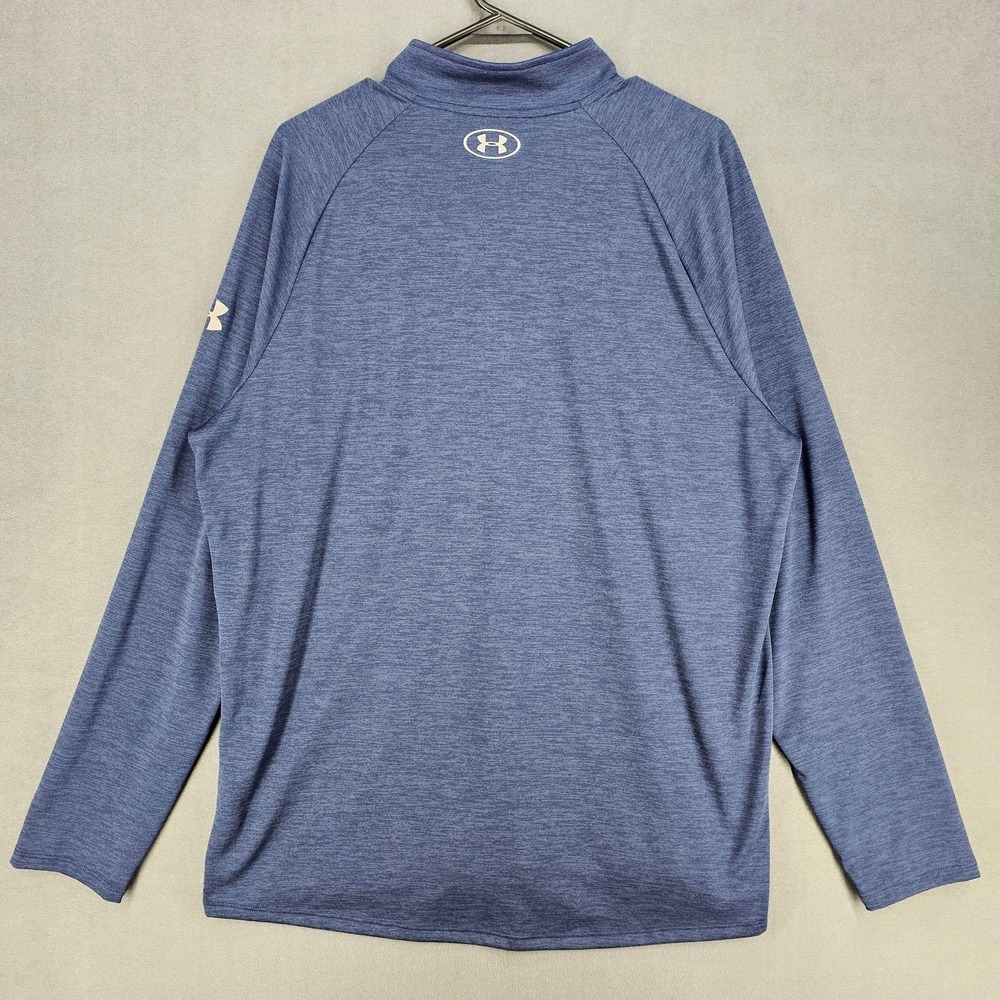 Under Armour Project Rock Pullover Mens XL Blue Long Sleeve 1/4 Zip HeatGear - Picture 7 of 10